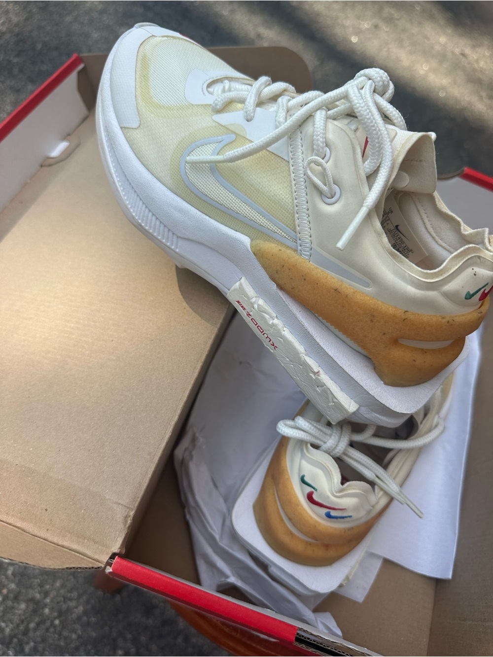 Nike Cream & Mustard Multi-Swoosh Runner